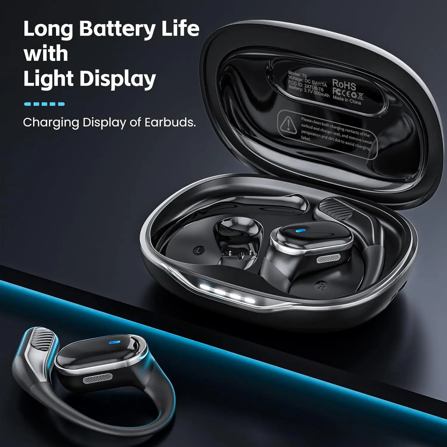Bluetooth Earphones Wireless H - Sports Earphone Hook บทวิจารณ์และราคา